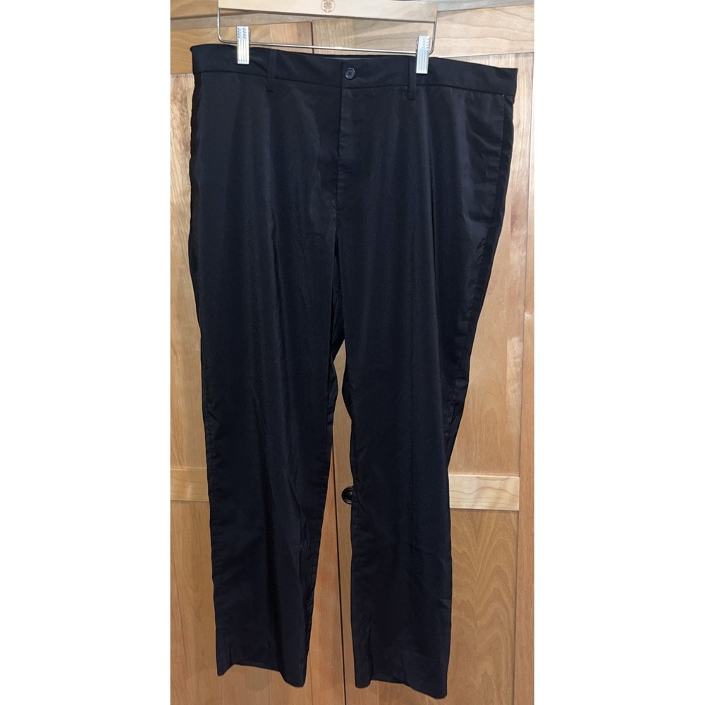 DKNY DRESS PANTS Mens Size 38x30 Black Polyester Spandex  EUC!